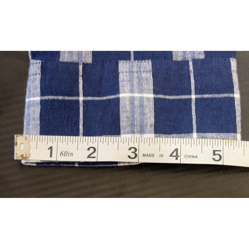 Old Navy Regular-Fit Plaid Linen-Blend Shirt XXL Buisness Casual - Picture 7 of 12